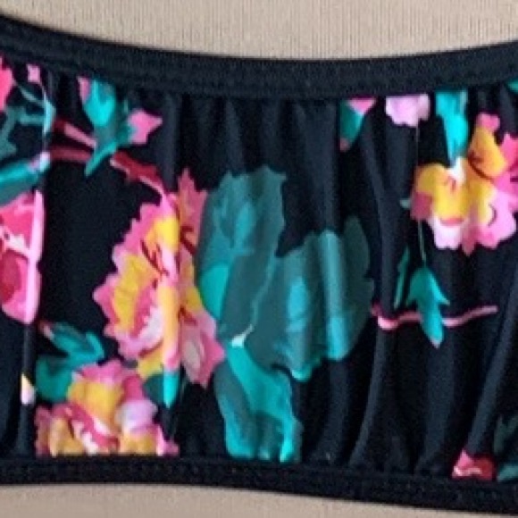 For love & lemons Rose Water Floral Print Bikini Bandeau Tops Size S - Picture 6 of 11